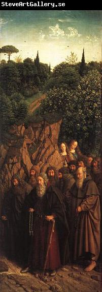 EYCK, Jan van The Ghent Altarpiece: The Holy Hermits